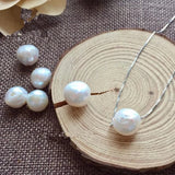 Baroque 13-14MM Pearl 925 Silver Necklace
