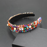 Baroque Pearl Rhinestone Headband for Prom Travel Gift