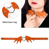 Pearl Choker Necklace Heart Pendant Collar for Girl