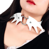 Pearl Choker Necklace Heart Pendant Collar for Girl
