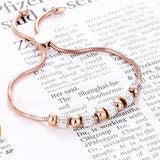 Zircon Woman Bracelet Stainless Steel Adjustable Size Jewelry