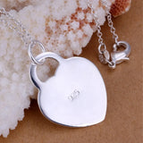 Silver Heart Pendant Necklace