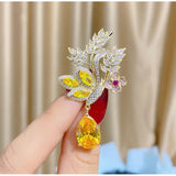 Flowers Wheat Spike Brooch Women Clothing Pin Jewelry
