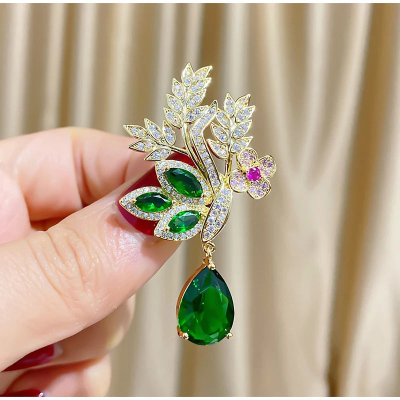 Flowers Wheat Spike Brooch Women Clothing Pin Jewelry