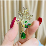 Flowers Wheat Spike Brooch Women Clothing Pin Jewelry
