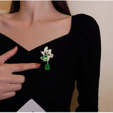 Flowers Wheat Spike Brooch Women Clothing Pin Jewelry