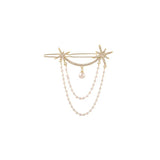 Inlaid Star Tassel Hairpin Side Temperament Women's Headdress