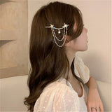 Inlaid Star Tassel Hairpin Side Temperament Women's Headdress