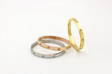 Stainless Steel Cubic Zirconia Golden Bracelet for Women