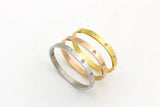 Stainless Steel Cubic Zirconia Golden Bracelet for Women