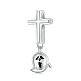 925 Silver Cross Angel Jesus God Dangle Bead Charm