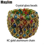 Crystal Bead Elastic Bracelet Retro Bracelet Womens Jewelry