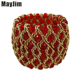 Crystal Bead Elastic Bracelet Retro Bracelet Womens Jewelry