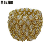 Crystal Bead Elastic Bracelet Retro Bracelet Womens Jewelry