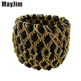 Crystal Bead Elastic Bracelet Retro Bracelet Womens Jewelry