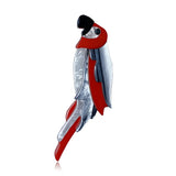 Bird Parrot Brooch With Texture Acrylic Pins Animal Jewelry