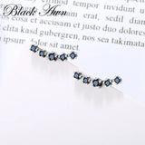 925 Silver Stud Earrings for Women Spinel Party Queen T231