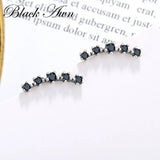 925 Silver Stud Earrings for Women Spinel Party Queen T231