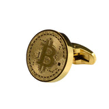 Bitcoin Cufflinks Stainless Steel Men's French Shirts Cuff Buttons