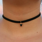 Velvet Pearl Choker Necklace Gothic Jewelry