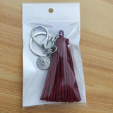 Leather Tassel Key Chain Big Lobster Clasp Keychain Women Bag Charming