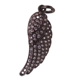 Micro Pave CZ Crystal Angle Wings Pendant Charms for Women Jewelry