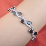 Zircinia Zirconia Silver Bracelet for Women