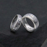 Blessing Ring Male Niche Ring Couple Tide Opening Adjustable Ring Men And Women