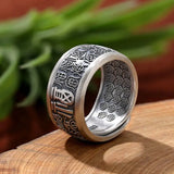 Blessing Ring Male Niche Ring Couple Tide Opening Adjustable Ring Men And Women