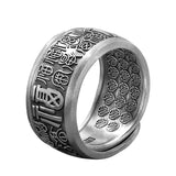 Blessing Ring Male Niche Ring Couple Tide Opening Adjustable Ring Men And Women