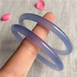 Chalcedony Agate Ice Jingle Bracelet Round Beauty
