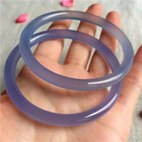 Chalcedony Agate Ice Jingle Bracelet Round Beauty