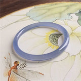 Chalcedony Agate Ice Jingle Bracelet Round Beauty