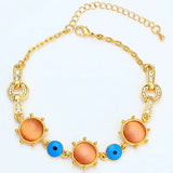 Evil Eye Bracelet/Anklet for Women Charm Bangle Jewelry
