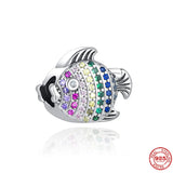 Ocean Charm Silver 925 Bead for Bracelet DIY Jewelry