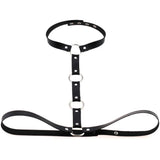 Body Leather Harness Bondage Statement Necklaces Women