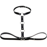 Body Leather Harness Bondage Statement Necklaces Women