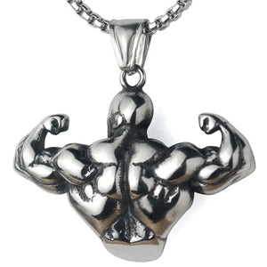 Arm Muscle Man Pendant Fitness Necklace
