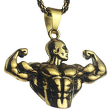 Arm Muscle Man Pendant Fitness Necklace