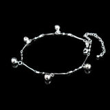 Bohemia Bells Pendant Sexy Anklets 925 Sterling Silver Beach Foot Chain Jewelry