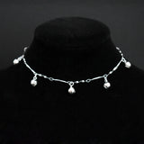 Bohemia Bells Pendant Sexy Anklets 925 Sterling Silver Beach Foot Chain Jewelry