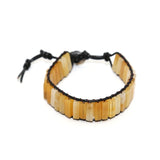 Bohemia Natural Stone Leather Wrap Bracelet