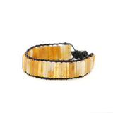Bohemia Natural Stone Leather Wrap Bracelet
