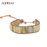 Bohemia Bracelet Natural Stone Vintage Wrap Cuff