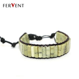 Bohemia Bracelet Natural Stone Vintage Wrap Cuff