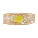 Boho Bracelet Vintage Wrap Semi Precious Stone