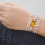 Boho Bracelet Vintage Wrap Semi Precious Stone