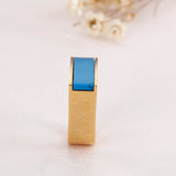 Bohemia Stone Rings for Women Stainless Steel Crystal Anillos