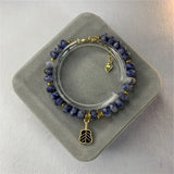 Bohemia Natural Stone Abacus Pendant Bracelet Women's Jewelry Gift