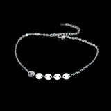 Bohemia Sequins Pendant 925 Silver Anklets